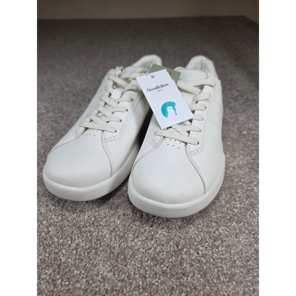 Goodfellow & Co Mens White Low Top Lace Up Sneakers Size 8 With Tags